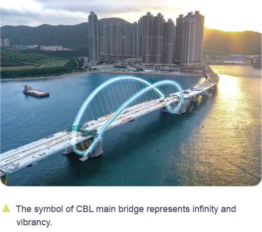 The symbol of CBL main bridge represents infinity and vibrancy